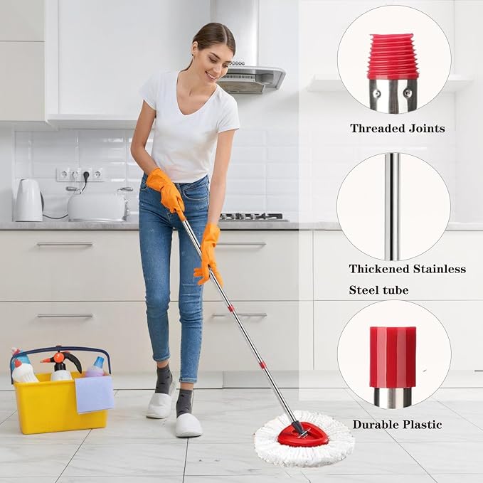 Spin Mop Replacement Head Mop Replace Head Compatible - Image 6