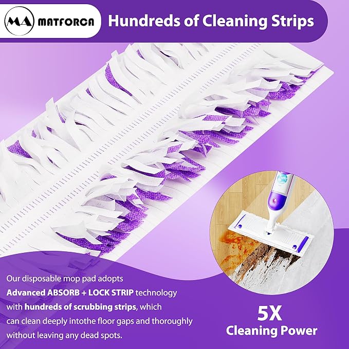 10 Pack Swiffer Power Mop Refills – Disposable Wet Mop Pads - Image 5