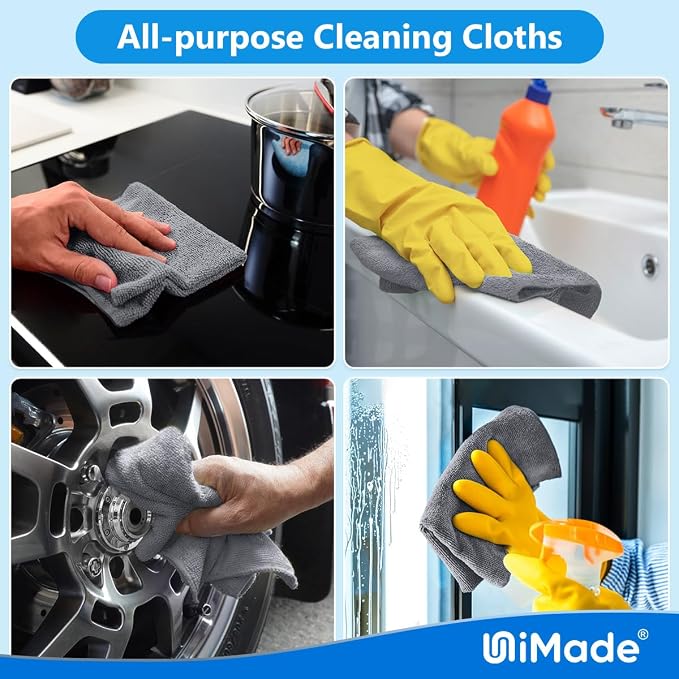 Microfiber Cleaning Cloth, 50 Pack Microfiber Towels - Image 7
