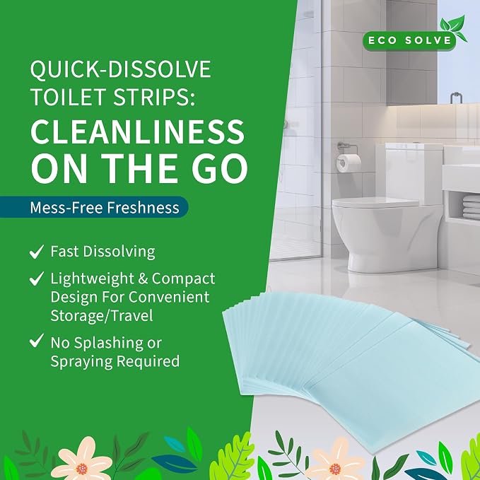 Toilet Bowl Cleaner Strips, Eco-friendly, Septic Safe, Removes Odors & Stains - Image 3