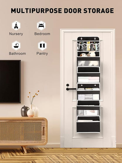 Yecaye 6-Tier Over The Door Storage Organizer, Flexible 1 Split into 2 - Image 4