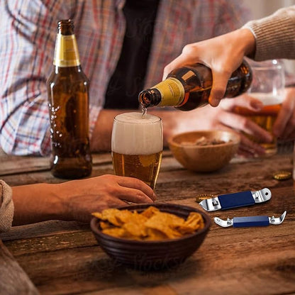 3 Pieces Magnetic Bottle Openers Can Opener Classic Beer Opener Stainless Steel - Image 6