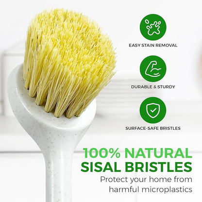 AIRNEX Bamboo Dish Brush Set of 2 - Image 6