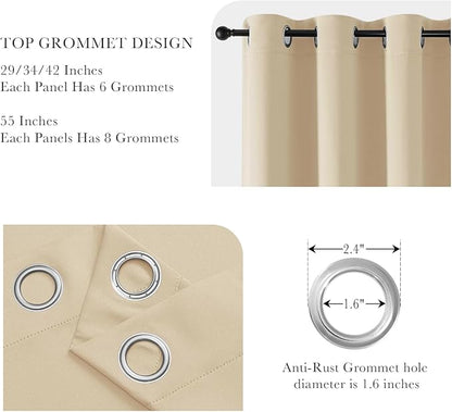 PONY DANCE Beige Window Curtains - Image 4