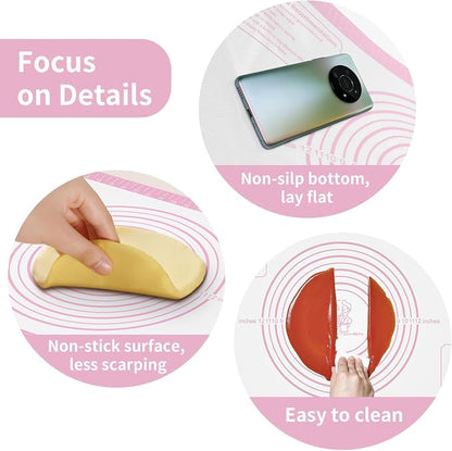 Non-stick Silicone Pastry Mat, Extra Large Baking Mat - Image 5