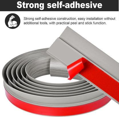 10Ft Carpet Floor Transition Strip, Self Adhesive Floor Edging Trim Strip - Image 3