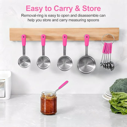Bopei Measuring Cups and Spoons Set Stainless Steel 10 Piece - Image 5