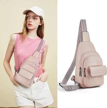 Sling Bag Crossbody Bags for Women Small Cross Body Bag Fanny Packs Chest Sling Purse for Daily Travel Leisure Sport