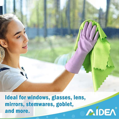 AIDEA Microfiber Glass Cleaning Cloth, Premium Microfiber Glass and Window - Image 5