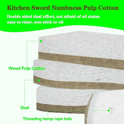 Eco Friendly Cellulose Compostable Biodegradable Kitchen Clean Sponges - Image 3