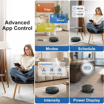 Robot Vacuum and Mop Combo, 4200Pa Powerful Robotic Vacuum Cleaner - Image 2
