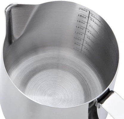 SIKEMAY Milk Frothing Pitcher Cup, 20oz/600ML Milk Frother Cup Stainless Steel - Image 7