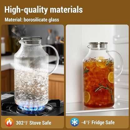 2 Pack 1 Gallon thickened Glass Pitcher - Image 6