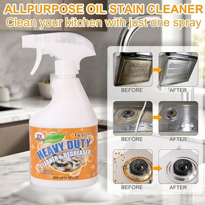 Powerful Kitchen Degreaser Foam Spray, Kitchen Heavy Oil Cleaning Agent - Image 3