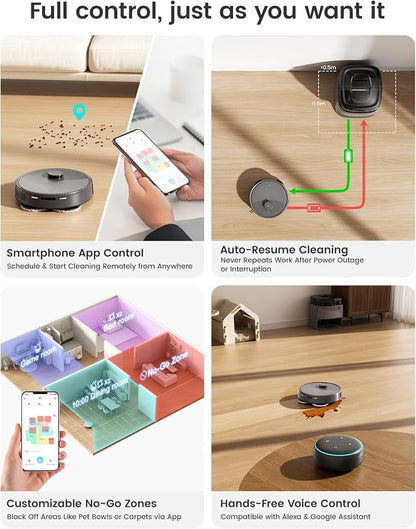 Lefant M3 Max Robot Vacuum, Robot Vacuum and Mop, 20000Pa Suction, Anti-Tangle - Image 9