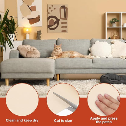 PATIKIL Leather Patches Tape for Furniture, 6.3 x 61 Inch Self Adhesive Vinyl - Image 3