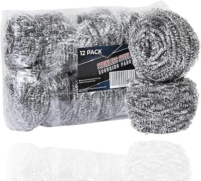 Brheez Stainless Steel Cleaner Scouring Pads by Brheez