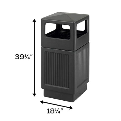 Safco Canmeleon Trash Can, 38 Gallons, Indoor and Outdoor Use, Durable & - Image 5
