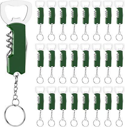 Ziliny 24 Pcs Bottle Opener Keychain Bulk Wine Bottle Beer Opener Keychain by Ziliny