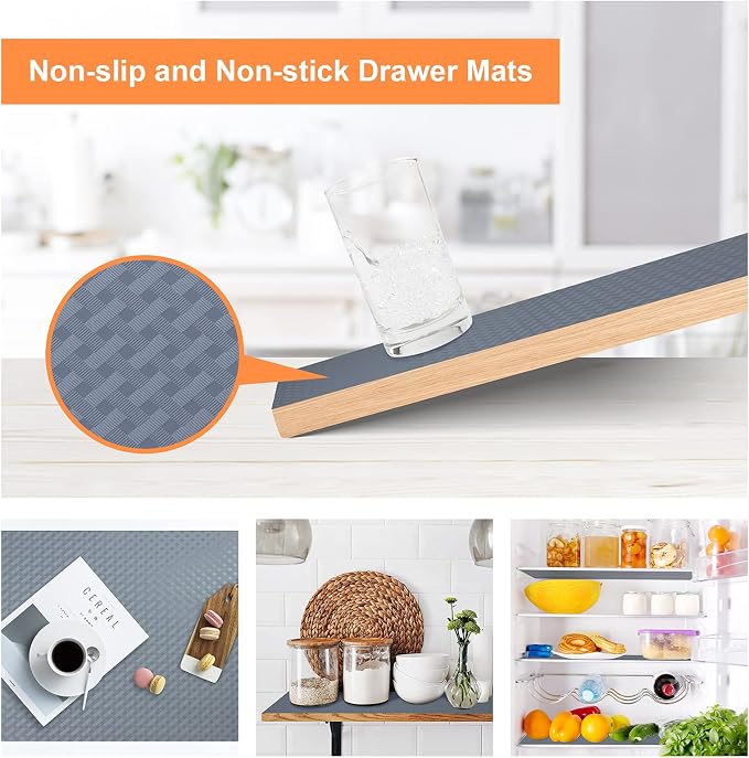 Shelf Liners for Kitchen Cabinets Non Adhesive Drawer Liner EVA Material - Image 3