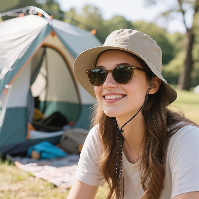 Durio Waterproof Bucket Hats for Woman UPF 50+ Sun Hat UV Protection Packable Rain Hats for Women Lightweight Hiking Hat