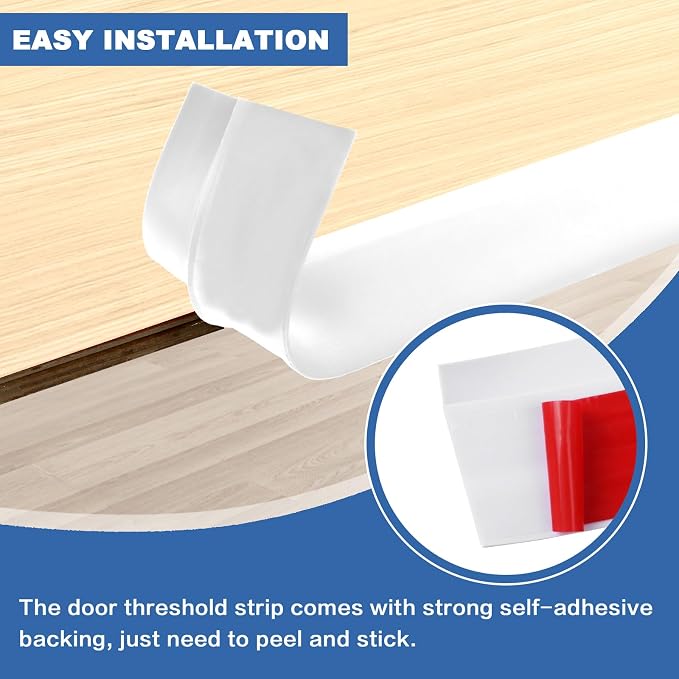 Vinyl Door Threshold Flooring Transition Strip Self Adhesive Carpet Edging Strip - Image 2