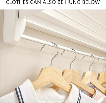 JOOM Laundry Drying Rack Collapsible, Wall Mounted Drying Rack, Clothes Drying - Image 3