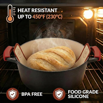 Silicone Bread Sling for Dutch Oven, Easy Clean Sourdough Baking Supplies - Image 2