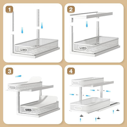 2-Pack 18.5 IN Depth Under Sink Organizer - Image 6