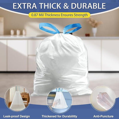 150 Count 4 Gallon Trash Bags Drawstring - Image 6