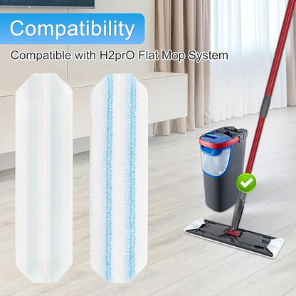 6 Pack Microfiber Replacement Mop Pads - Image 2