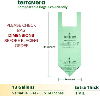 13 Gallon Compostable Trash Bags - Image 3