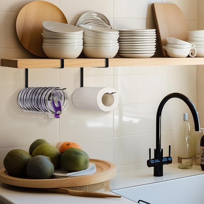 2 Pack Tumbler Lid Organizer, Horizontal Tumbler Lid Storage Hook to Hold Up 20 - Image 6