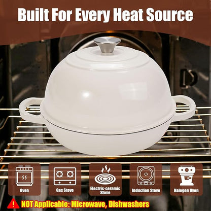 6QT Enameled Cast Iron Dutch Oven - Image 5