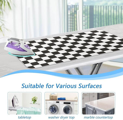 Checkered Black Ironing Mat Thickened Ironing Blanket Travel Portable - Image 5