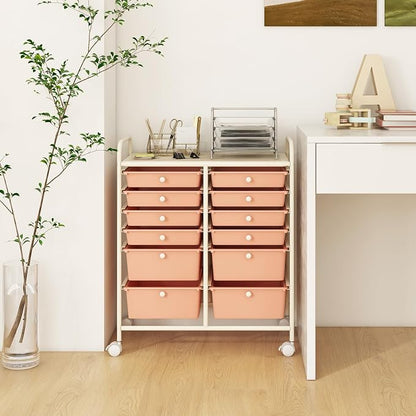 GOFLAME 12-Drawer Rolling Storage Cart, Mobile Utility Cart - Image 9
