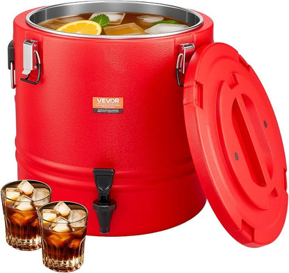 VEVOR Insulated Beverage Dispenser, 8 Gal/30.3L Thermal Hot and Cold Drink by VEVOR