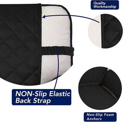 PureFit Reversible Quilted Sofa Cover, Water Resistant Slipcover Furniture - Image 3