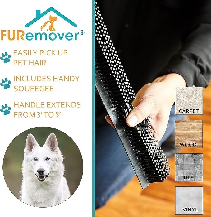 FURemover Original Pet Hair Rubber Broom - Image 2