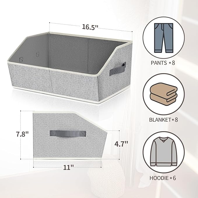 Homsorout Trapezoid Closet Shelf Organizer - Image 2