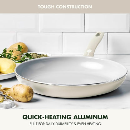 GreenPan Dover 12” Frying Pan Skillet, Non-Toxic PFAS-Free PFOA-Free Ceramic - Image 4