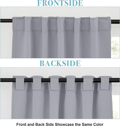 RYB HOME Small Window Curtains Blackout, Privacy Thermal Insulating Drapes - Image 2