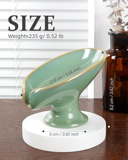 Soap Dish, Self Draining Bar Soap Holder - Image 3