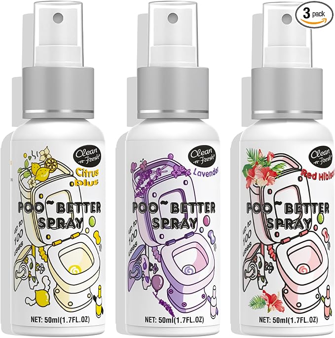 Clean-n-Fresh Toilet Spray, Variety Pack of 3 by Clean-n-Fresh
