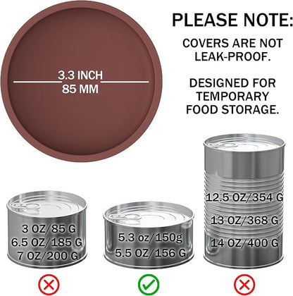 OHMO 2 Pack Pet Food Can Lids, Silicone Pet Food Can Lids Covers - Image 2