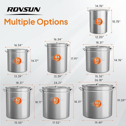 ROVSUN 30QT Turkey Fryer Pot & Seafood Boil Pot - Image 6