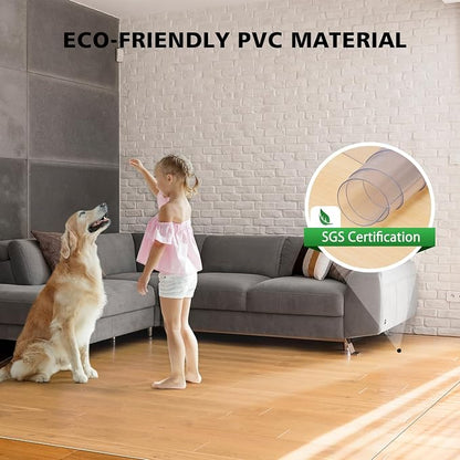 Floor Mats for Home, Durable Non-Slip Hard Floor Living Room Rug, PVC - Image 4