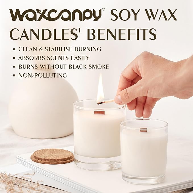 Soy Wax Flakes, Waxcanpy Natural Candle Wax, Organic Soy Wax - Image 5