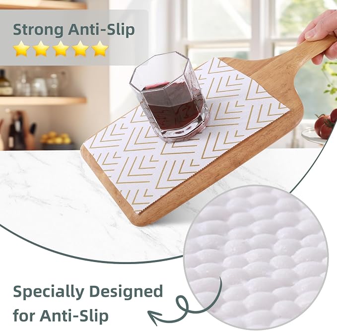 Shelf Liner for Kitchen Cabinets 11.8 x 236.2IN Non Adhesive Drawer Liner - Image 2