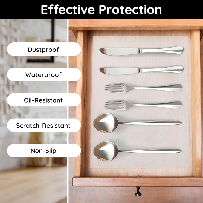 Shelf Liners for Cabinets, 23.6"W x 118"L x 0.03"T, Kitchen Drawer Liners - Image 5